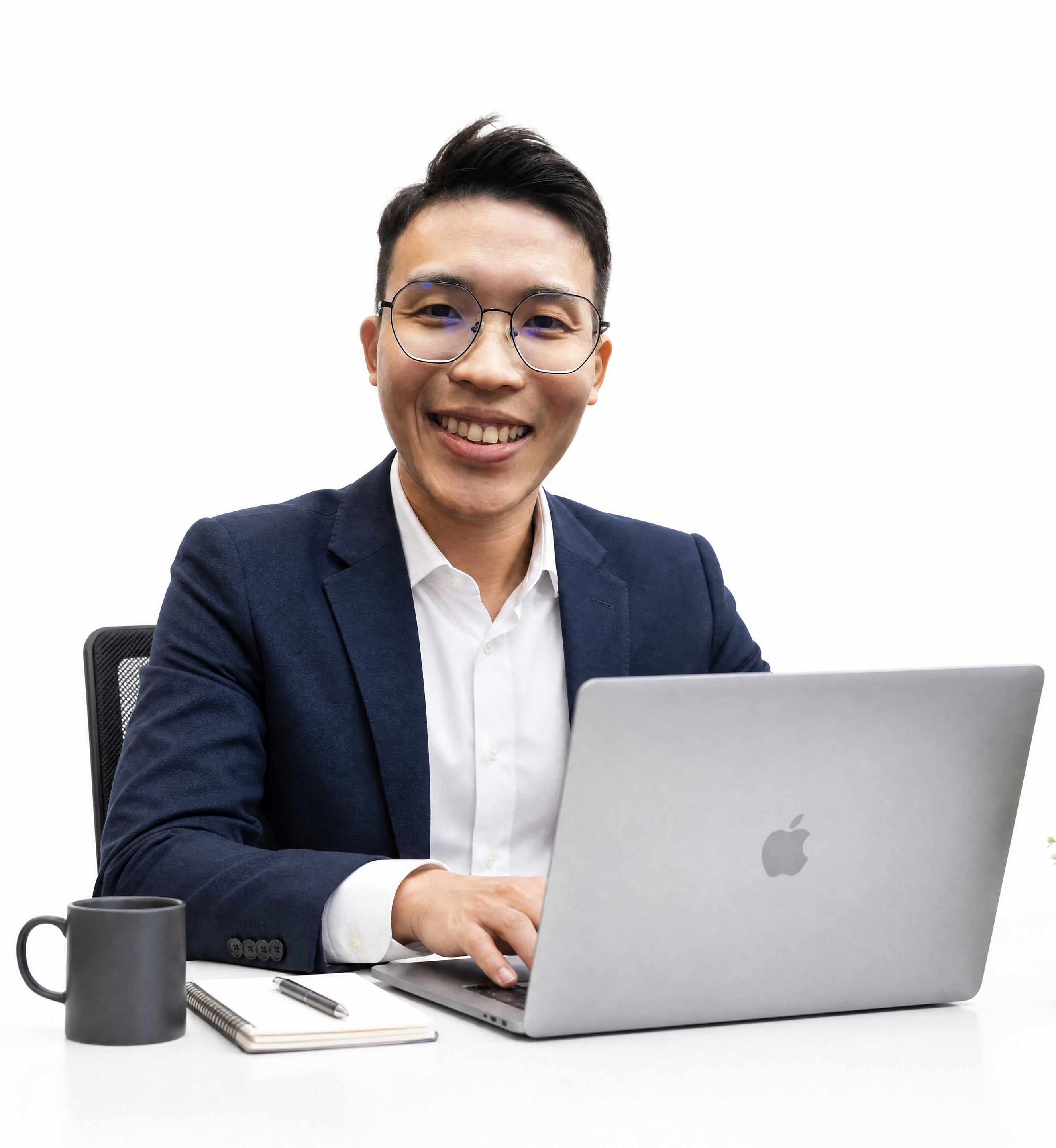 Tony, photographed at his desk